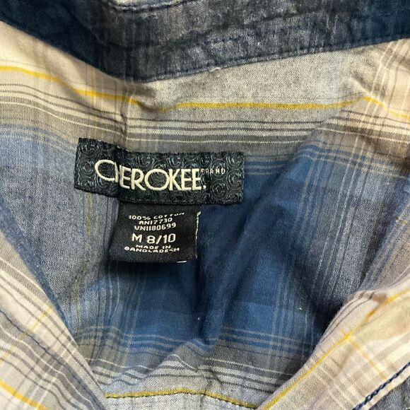 Cherokee Boys Short Sleeve Collared Button Down Shirt - Picture 3 of 3